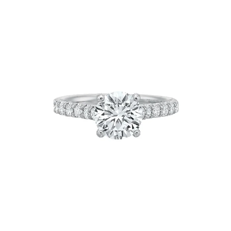 Classic Comfort Fit Diamond Semi Mount Ring