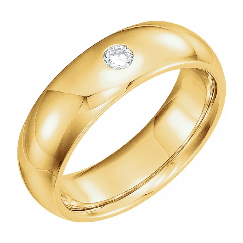 Flash Sale On Stunning Jewelry – Don't Miss Out 6mm 14k Yellow Gold 1/10 CT Diamond Half Round Comfort Fit Band Flash Sale On Stunning Jewelry – Don't Miss Out 6mm 14k Yellow Gold 1/10 CT Diamond Half Round Comfort Fit Band