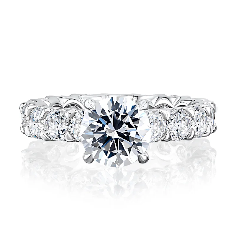 A.Jaffe Classic Statement Eternity Diamond Engagement Ring MECRDD2521E/523