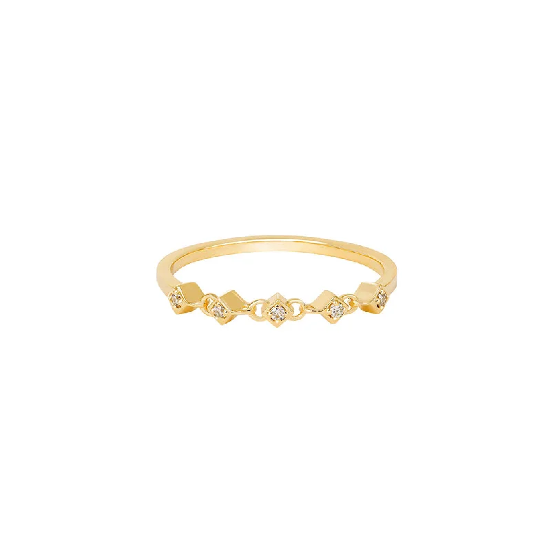 Shop Elegant Jewelry At Unbeatable Prices Athena 18K Gold Ring w. Diamonds