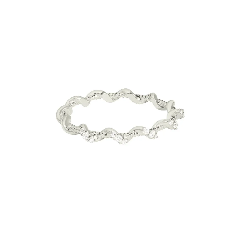 Eco-Friendly Sustainable Jewelry For Conscious Buyers Gaia 18K Whitegold Ring w. Diamonds Eco-Friendly Sustainable Jewelry For Conscious Buyers Gaia 18K Whitegold Ring w. Diamonds