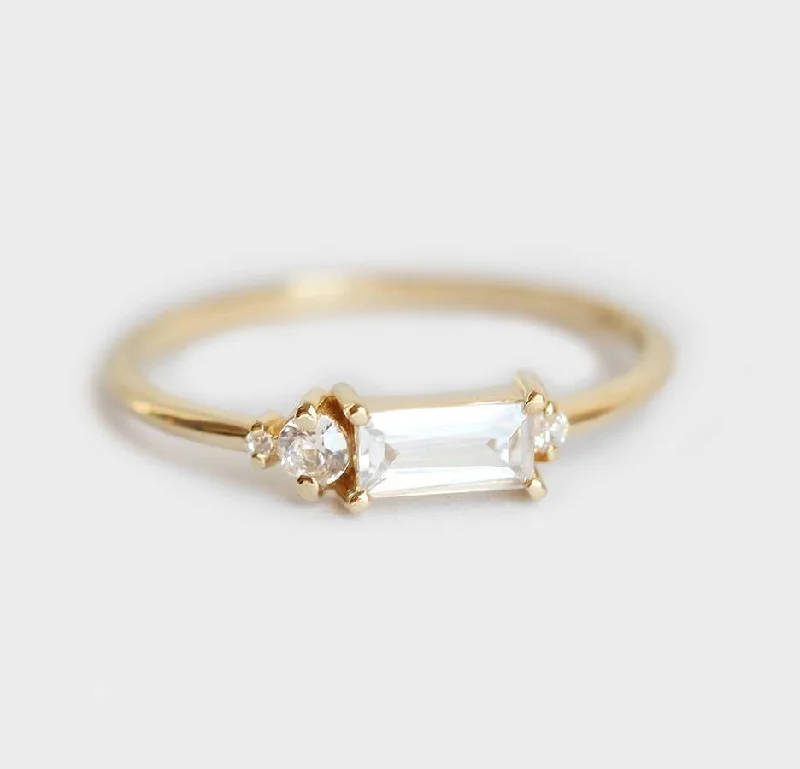 Flash Jewelry Sale – Get Stunning Pieces At Low Prices Baguette Diamond Ring, Baguette Engagement Ring