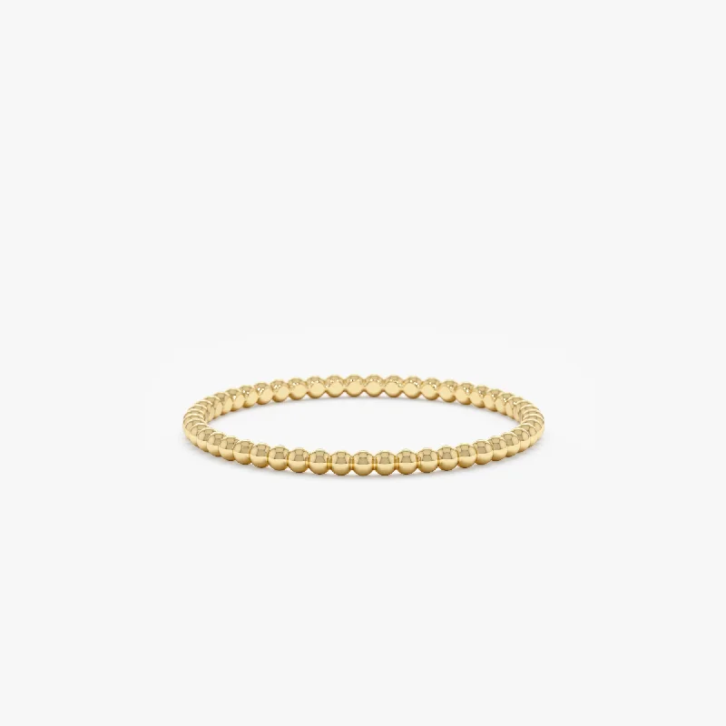 Beaded Design Gold Ring, Kassidy