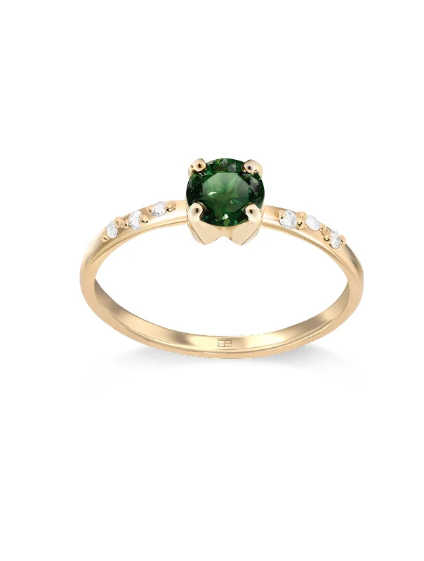 The Biggest Jewelry Sale Of The Year Is Here Your Way N°11 18K Gold Ring w. Tourmaline & Diamonds