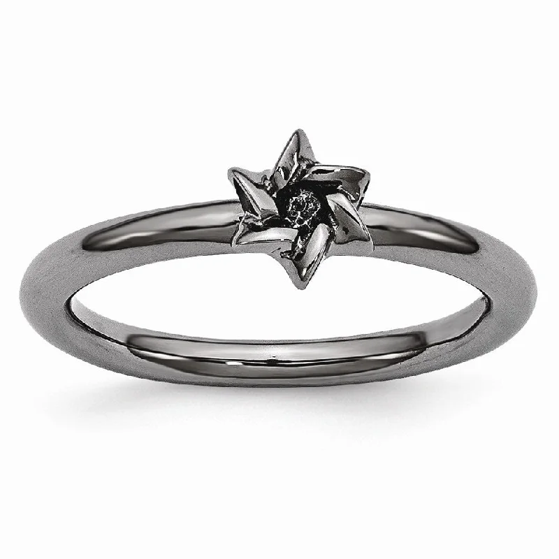 Sparkle For Less – Shop Jewelry Deals Now Black Plated Sterling Silver Stackable 7mm Star of David Ring Sparkle For Less – Shop Jewelry Deals Now Black Plated Sterling Silver Stackable 7mm Star of David Ring