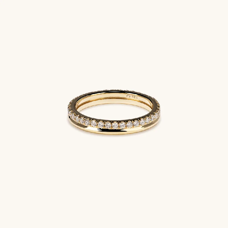 Limited-Time Jewelry Sale – Don't Miss These Deals Diamond and Gold Double Eternity Band