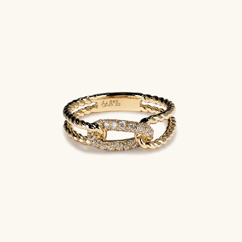 Dainty Floral Jewelry For Feminine Elegance Diamond Knot Ring