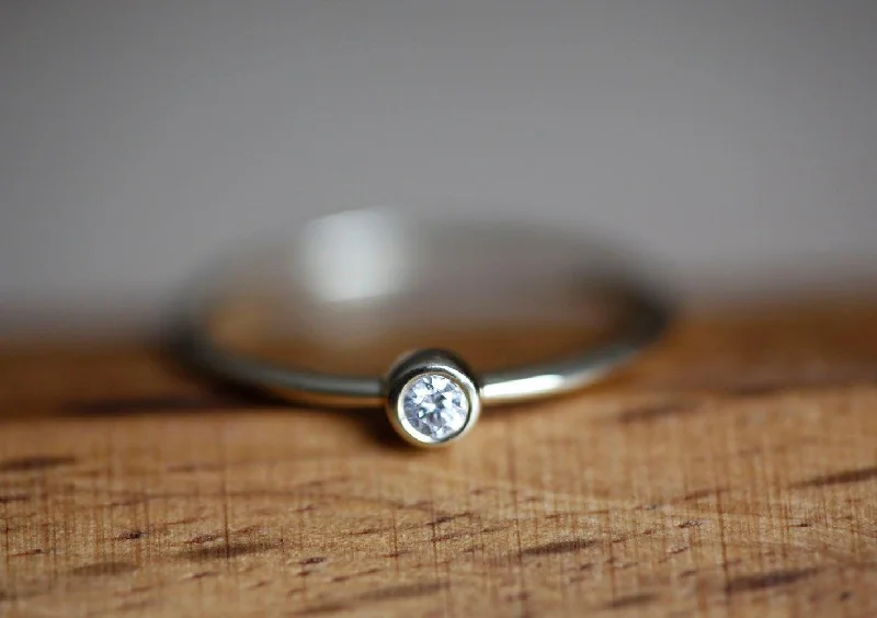 Premium Jewelry Now Available At Special Discounts Round Diamond Solitaire Stacking Ring