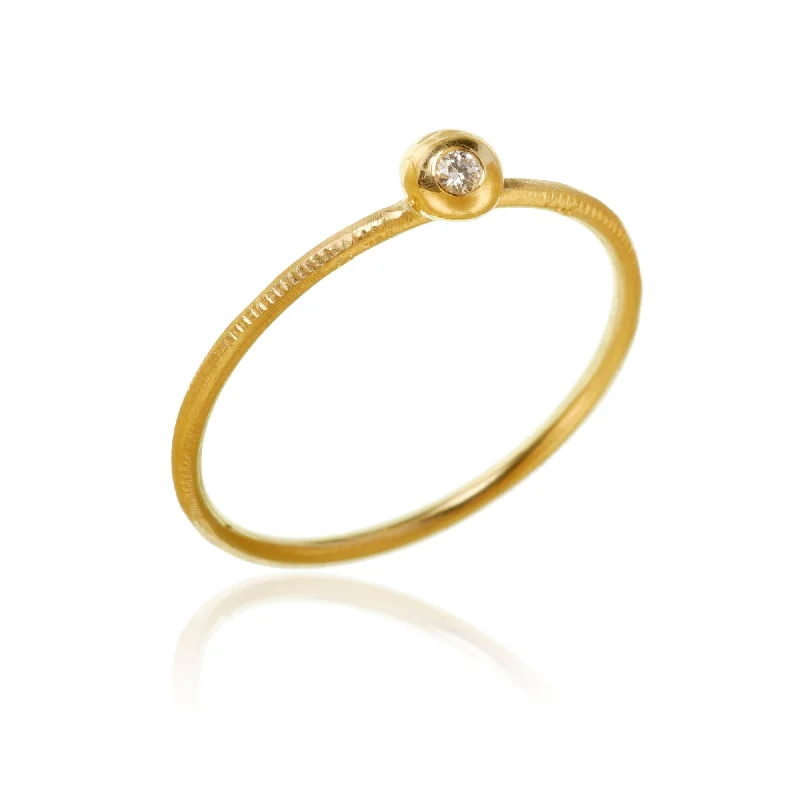 Special Offers On Handcrafted And Designer Jewelry Delphis 18K Gold Ring w. Diamond