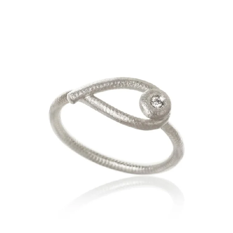 Celebrate Every Occasion With Sparkling Savings Kharisma Silver Ring w. Diamond