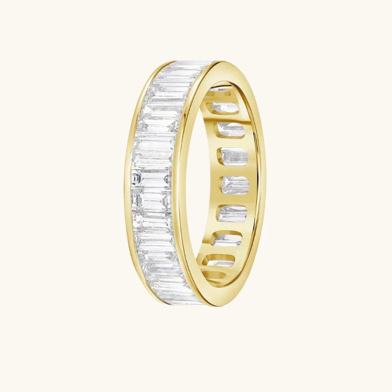 Handcrafted Jewelry Sale – Unique Designs At Low Prices Diamond Baguette Eternity Band