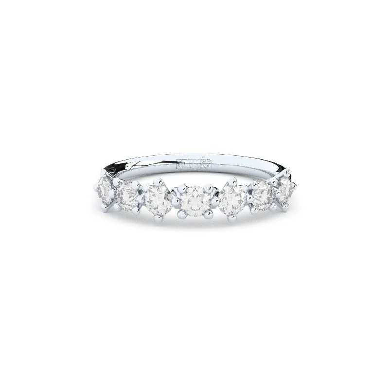 Premium Jewelry Now Available At Special Discounts Duo Half Eternity 14K Whitegold Ring w. Lab-Grown Diamonds