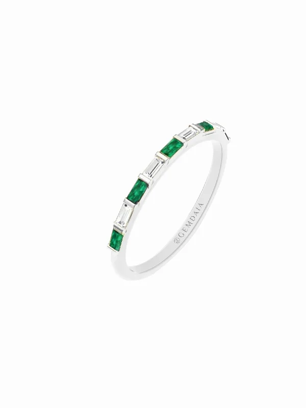 High-End Jewelry, Now More Affordable Than Ever Emerald Serenity 14K White Gold Ring