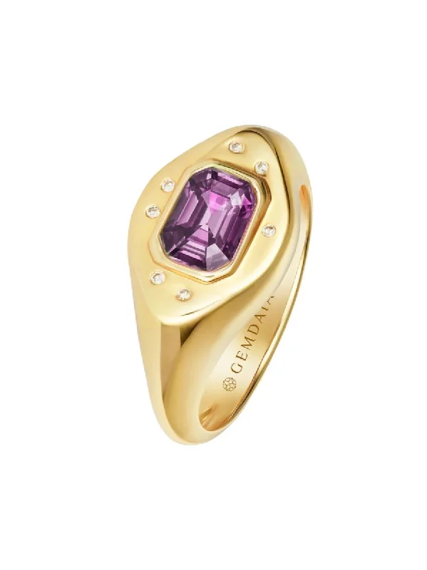 Flash Deals On Fine Jewelry – Shop Before It's Gone Purple Sapphire 14K Gold Signet Ring Flash Deals On Fine Jewelry – Shop Before It's Gone Purple Sapphire 14K Gold Signet Ring