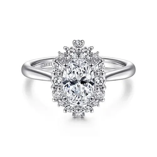 Shop Trending Jewelry With Exclusive Savings Jada - 14K White Gold Oval Halo Diamond Engagement Ring (Setting Only) Shop Trending Jewelry With Exclusive Savings Jada - 14K White Gold Oval Halo Diamond Engagement Ring (Setting Only)