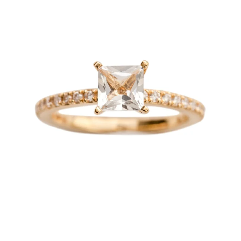Elegant Rose Gold Jewelry For A Stylish Touch Firenze Engagement Ring Gold, White