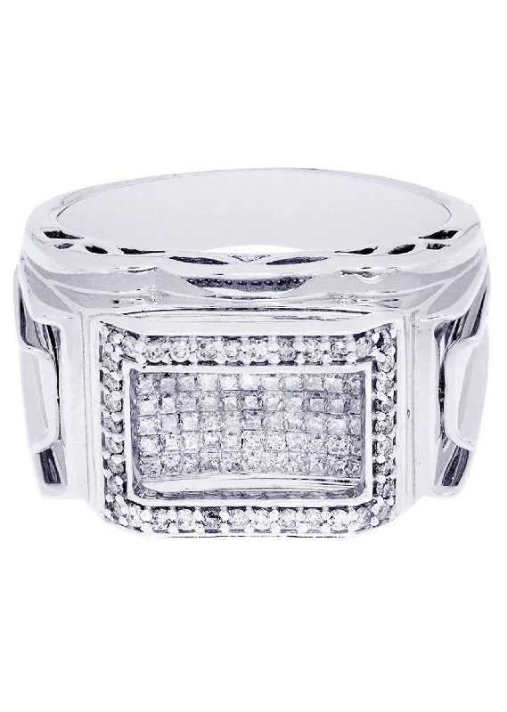 Affordable Elegance – Special Jewelry Sale Now Live White Gold Mens Diamond Ring| 1.2 Carats| 13.75 Grams Affordable Elegance – Special Jewelry Sale Now Live White Gold Mens Diamond Ring| 1.2 Carats| 13.75 Grams
