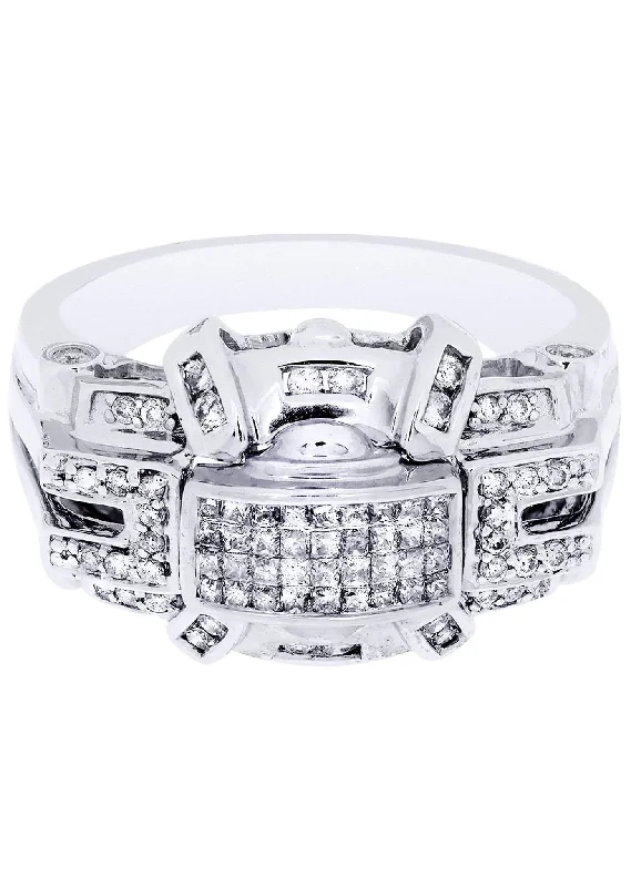 Flash Sale On Exquisite Jewelry – Don't Miss Out White Gold Mens Diamond Ring| 0.33 Carats| 8.57 Grams