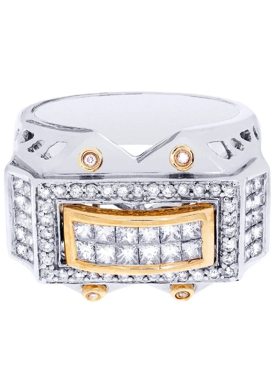 Grab Your Favorite Jewelry At The Lowest Prices White Gold Mens Diamond Ring| 0.36 Carats| 15.35 Grams