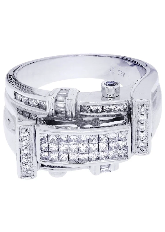 Sparkle On A Budget – Fine Jewelry For Less White Gold Mens Diamond Ring| 0.38 Carats| 12.77 Grams Sparkle On A Budget – Fine Jewelry For Less White Gold Mens Diamond Ring| 0.38 Carats| 12.77 Grams