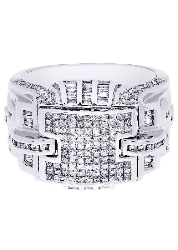 Grab Your Favorite Jewelry At The Lowest Prices White Gold Mens Diamond Ring| 0.6 Carats| 13.73 Grams