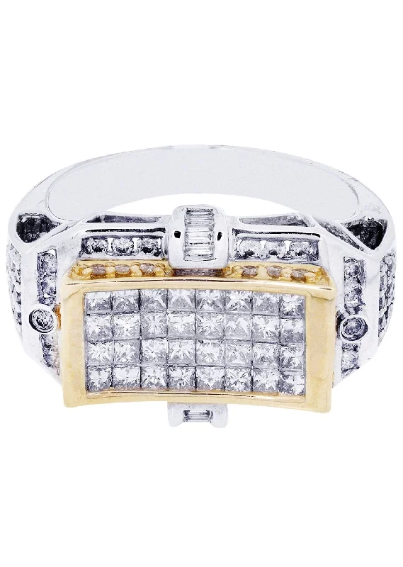 Adjustable Charm Bracelets For A Perfect Fit White Gold Mens Diamond Ring | 0.64 Carats| 9.05 Grams