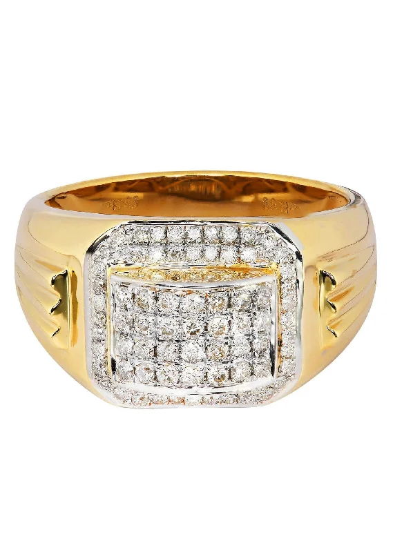Huge Savings On Timeless Jewelry Collections Mens Diamond Ring / Pinky Diamond Ring| 0.65 Carats