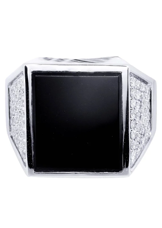 White Gold Mens Diamond Ring| 0.67 Carats| 13.66 Grams