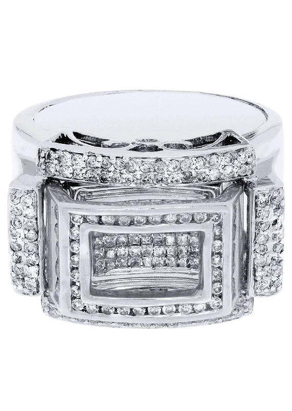 Unique Jewelry For Less – Shop The Sale Now White Gold Mens Diamond Ring| 0.9 Carats| 15.88 Grams Unique Jewelry For Less – Shop The Sale Now White Gold Mens Diamond Ring| 0.9 Carats| 15.88 Grams