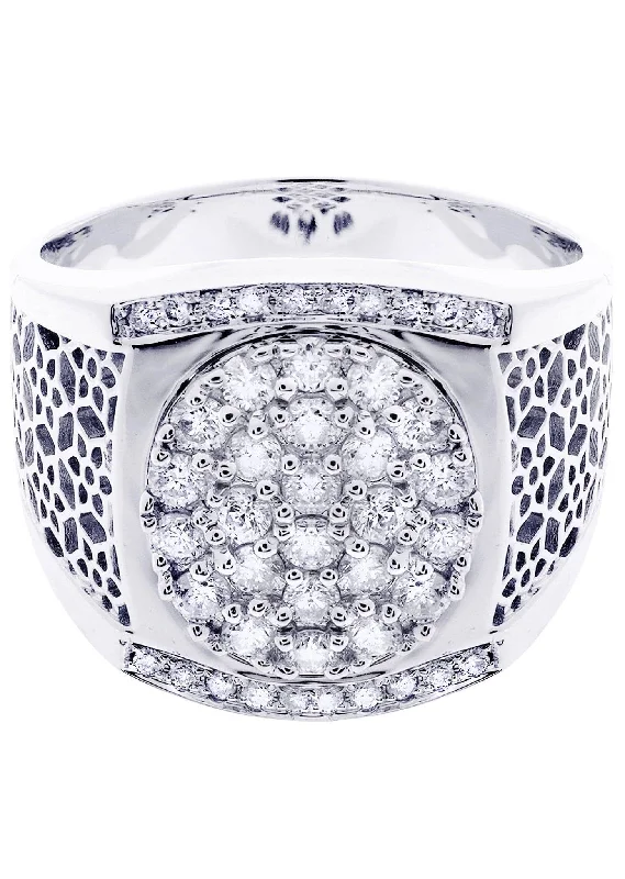 Exclusive Jewelry Offers – Shine For Less White Gold Mens Diamond Ring| 0.91 Carats| 13.14 Grams Exclusive Jewelry Offers – Shine For Less White Gold Mens Diamond Ring| 0.91 Carats| 13.14 Grams