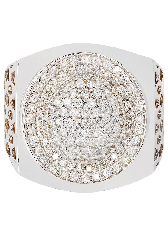 Limited-Stock Jewelry Clearance – Grab Your Favorites Now White Gold Mens Diamond Ring| 1.18 Carats| 15.09 Grams Limited-Stock Jewelry Clearance – Grab Your Favorites Now White Gold Mens Diamond Ring| 1.18 Carats| 15.09 Grams