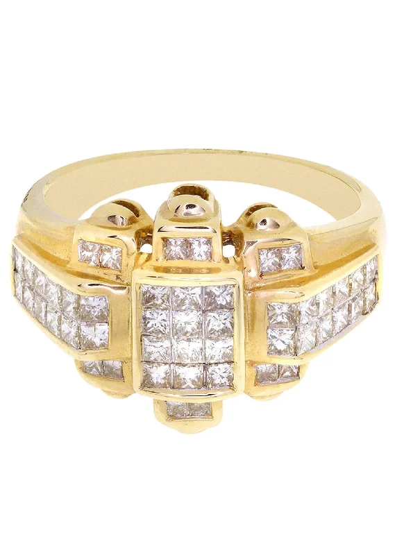 Handcrafted Beauty At Affordable Prices Mens Diamond Ring / Pinky Diamond Ring| 1.47 Carats