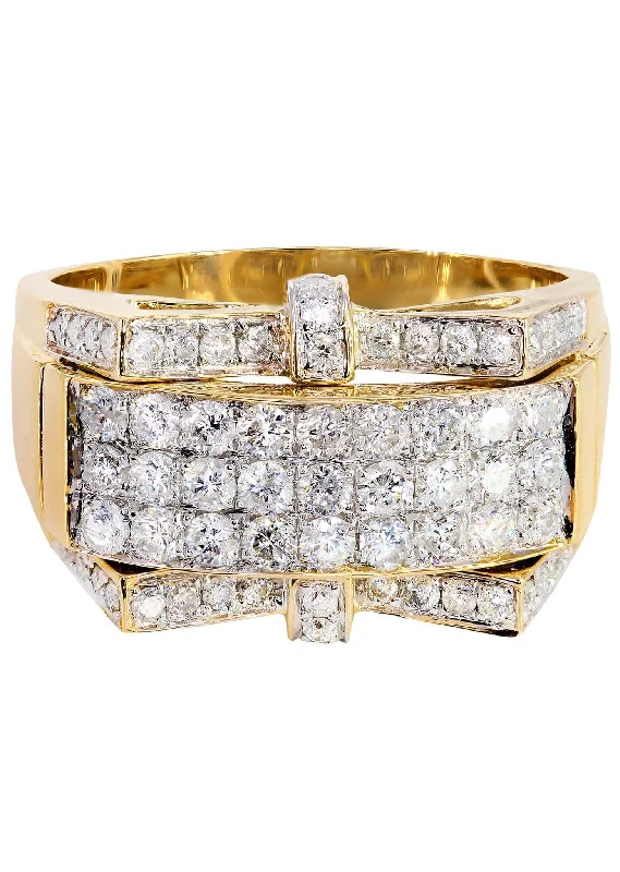 Luxury Meets Affordability – Jewelry Sale Live Now Mens Diamond Ring / Pinky Diamond Ring| 1.59 Carats