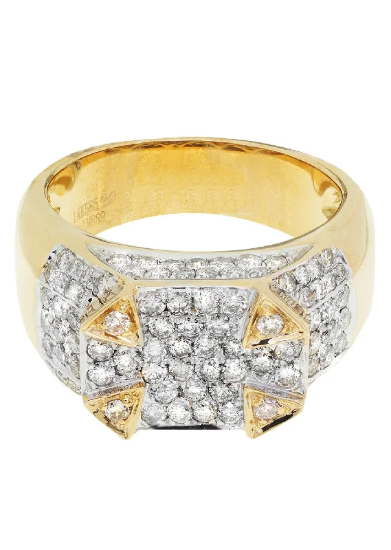 Mens Diamond Ring / Pinky Diamond Ring| 1.91 Carats