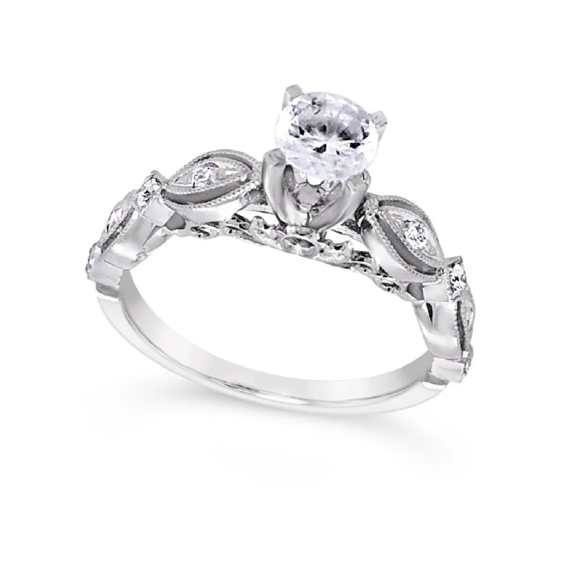 Luxury Jewelry Sale – Elegant Styles At Unbeatable Prices Milgrain Edge Tapered Diamond Engagement Mounting Luxury Jewelry Sale – Elegant Styles At Unbeatable Prices Milgrain Edge Tapered Diamond Engagement Mounting