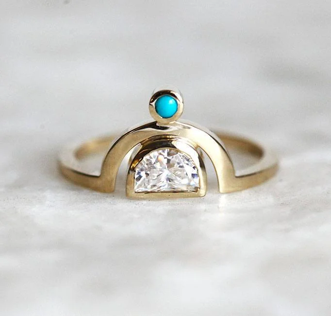 Exclusive Jewelry Offers – Sparkle For Less Moissanite Engagement Ring, Unique Moissanite Ring