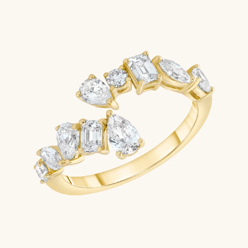 Personalized Jewelry At Special Discount Rates Multi-Diamond Open Cocktail Ring (Small) Personalized Jewelry At Special Discount Rates Multi-Diamond Open Cocktail Ring (Small)