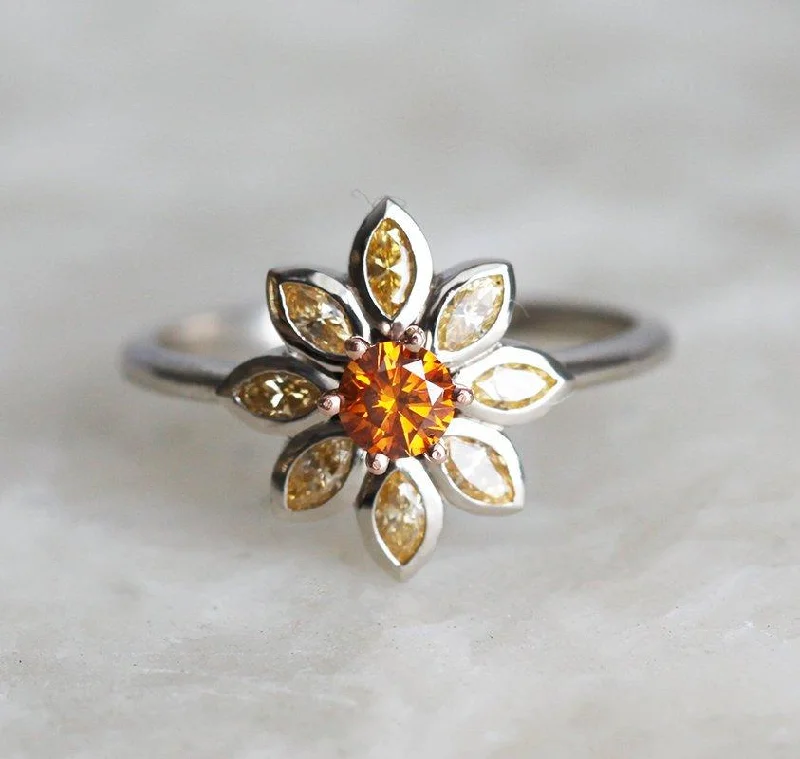 Luxury Jewelry At Budget-Friendly Prices – Grab Yours Now Katy Orange Diamond Ring, Yellow Diamond Ring