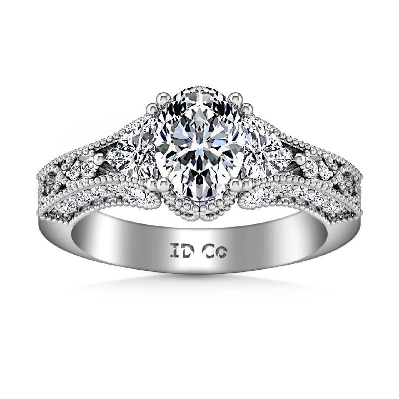 Special Deals On Handcrafted And Designer Jewelry Pave Engagement Ring Heritage 14K White Gold Special Deals On Handcrafted And Designer Jewelry Pave Engagement Ring Heritage 14K White Gold
