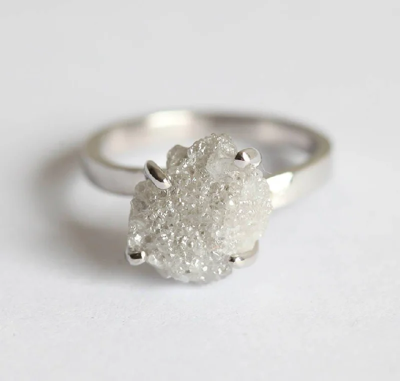 Limited-Time Offer On Premium Jewelry Collections Raw Diamond Ring, Engagement Ring