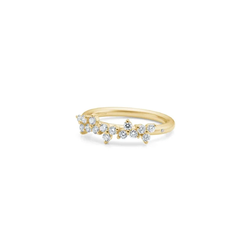 High-Quality Gemstone Jewelry For Special Occasions Fryd 18K Gold Ring w. 16 Diamonds