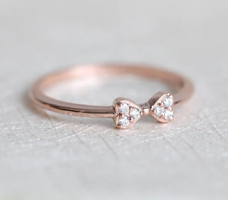 Limited-Time Jewelry Sale – Don't Miss These Deals Cute And Dainty Bow Tie Diamond Ring