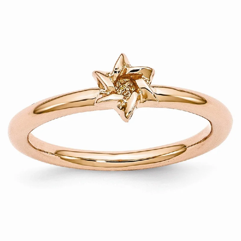Flash Sale On Stunning Jewelry – Limited Stock Available Rose Gold Tone Sterling Silver Stackable 7mm Star of David Ring Flash Sale On Stunning Jewelry – Limited Stock Available Rose Gold Tone Sterling Silver Stackable 7mm Star of David Ring