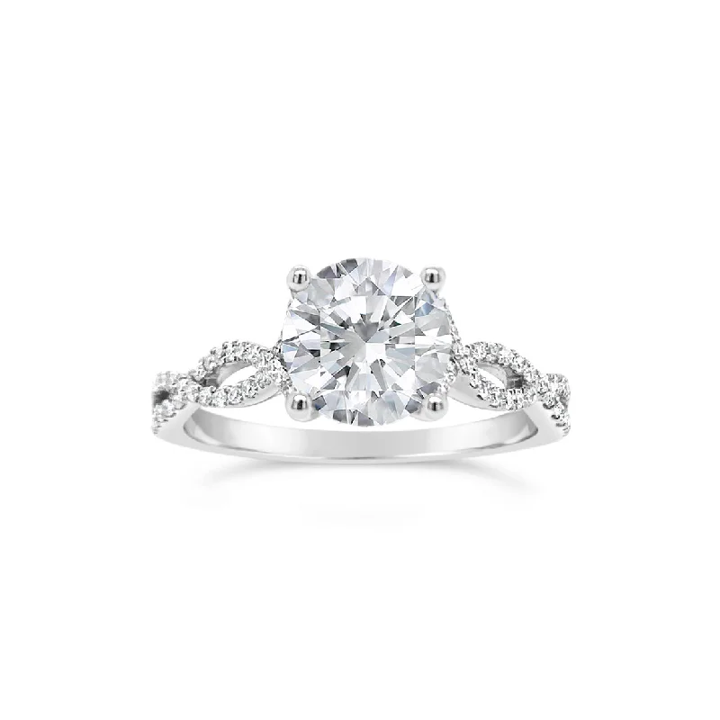 Flash Sale On Exquisite Jewelry – Don't Miss Out Round Diamond Engagement Ring with Twisted Shank Flash Sale On Exquisite Jewelry – Don't Miss Out Round Diamond Engagement Ring with Twisted Shank