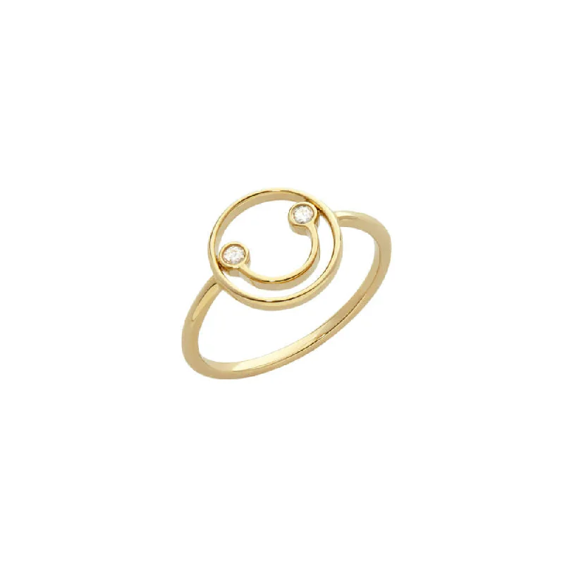 Discover Unique Jewelry With Special Limited-Time Offers PETIT Belle 14K Gold Ring w. Diamond