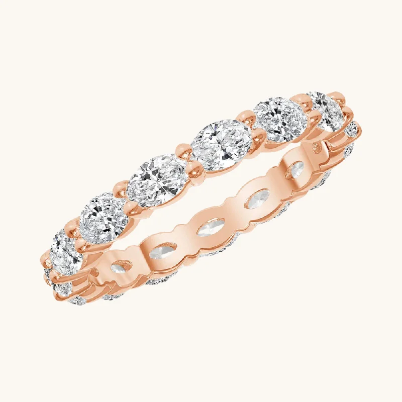 Exclusive Jewelry Sale – Sparkle For Less East West Oval Diamond Band