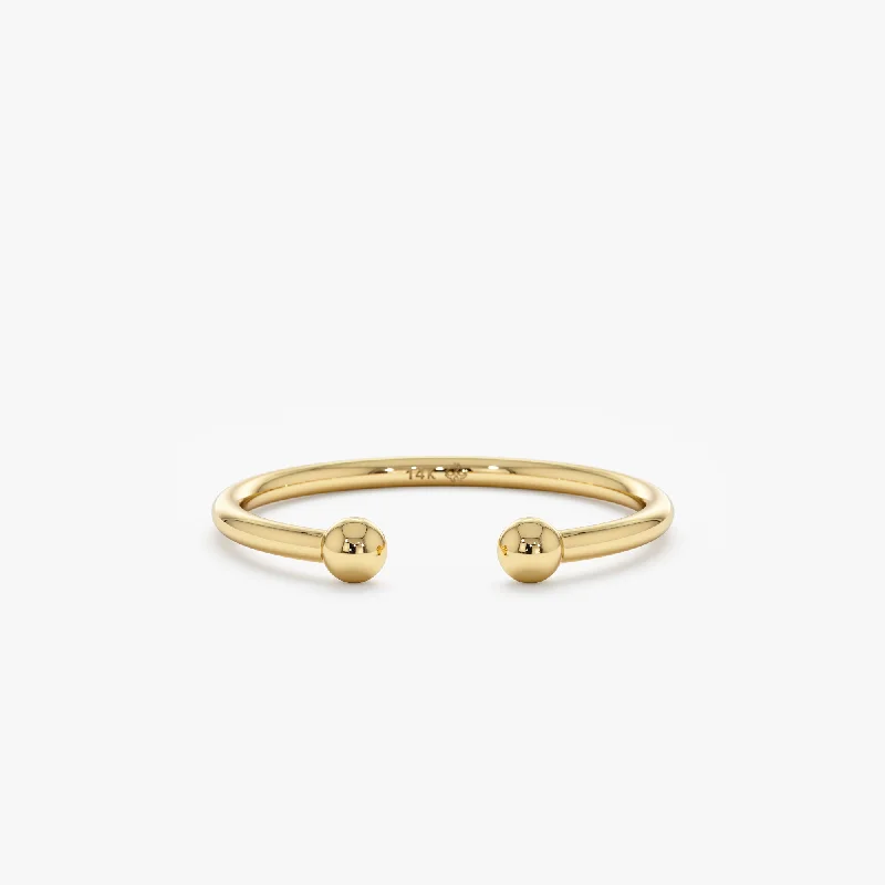 Jewelry Sale Alert – Shop Timeless Elegance Today Solid Gold Open Ball Ring, Anne