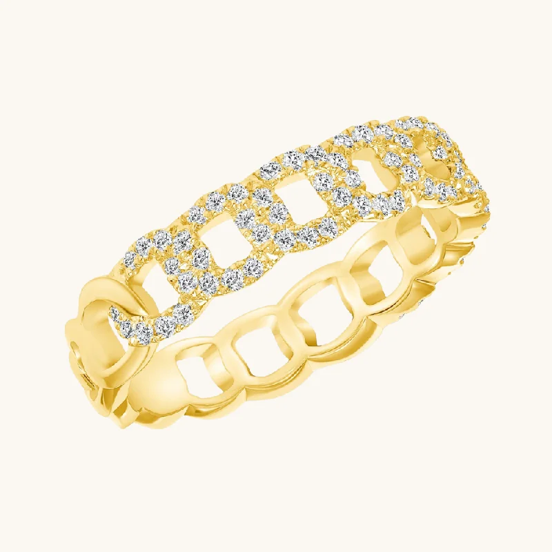 Dazzling Deals On Necklaces, Bracelets, And More The Mia Diamond Chain Ring