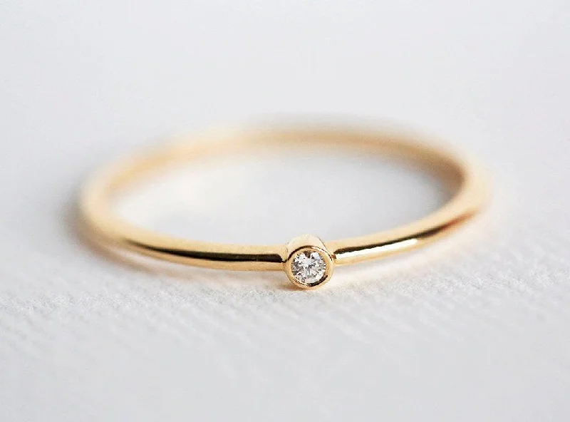 Stunning Jewelry At A Fraction Of The Price Tiny Diamond Ring, Baby Diamond Ring