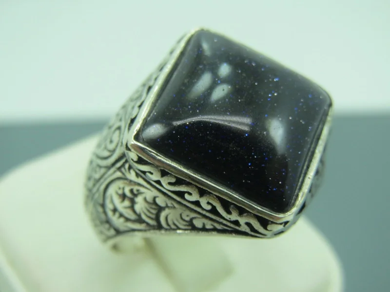 Sparkle In Style With Our Best Jewelry Deals Turkish Handmade Jewelry 925 Sterling Silver Aventurine Stone Mens Rings